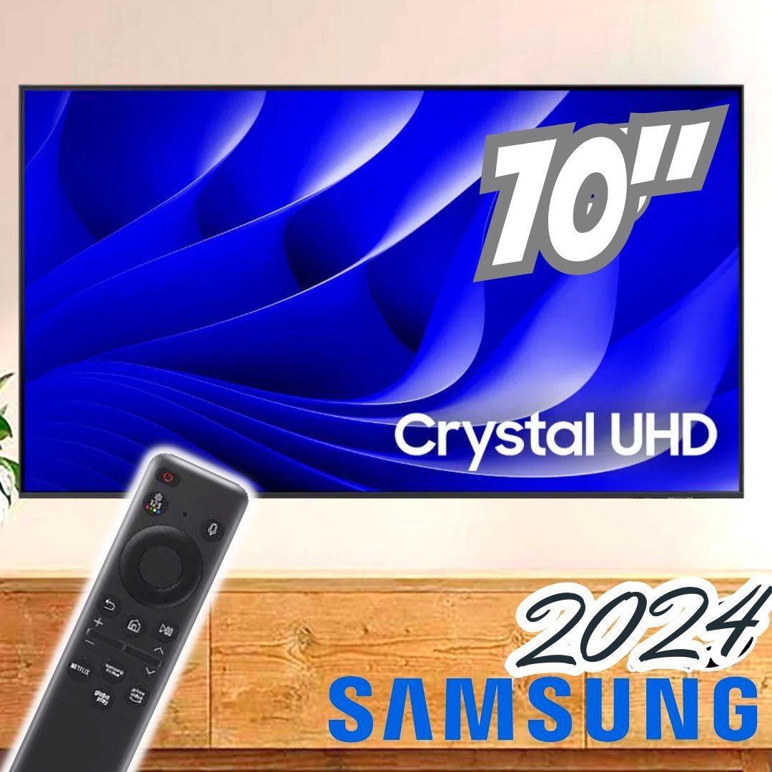 Samsung Smart TV 70" Crystal UHD 4K 70DU8000 - Painel Dynamic Crystal ...