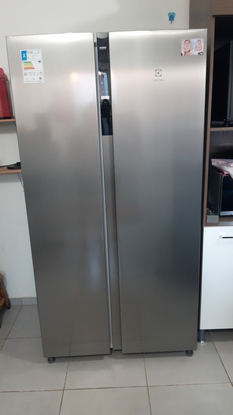 Geladeira Electrolux Side by Side Efficient com Tecnologia Autosense ...