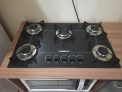 Cooktop 5 bocas Chamalux ultra chama preto T.C BIVOLT