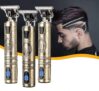 Máquina Elétrica Masculina Recarregável de Cortar Cabelo e Barbear VINTAGE T9 (Buda 1 Bateria)