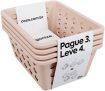 Kit Cesta Pequena One, 18,6 x 14,2 x 8,6 cm, Rosa Blush, Coza