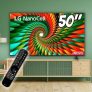 Smart TV 50″ 4K LG NanoCell 50NANO77SRA Bluetooth ThinQ AI Alexa Google assistente Airplay 3 HDMI, Light Black