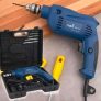 Furadeira de Impacto Nell 400W Velocidade Variável e Reversível 3/8” com Maleta 19 Peças MB7135