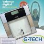G-Tech Balança Medição De Água Gordura Massa Muscular E Massa Óssea Mod.: Glass 7