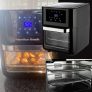 Hamilton Beach Fritadeira Air Fryer Oven 12L 8 receitas pré-sugeridas desligamento automático 1700W ASWE-002 preta 127v