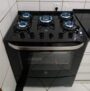 Fogão 5 Bocas Electrolux Prata e Preto – Acendimento Automático 76GS*