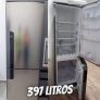Geladeira Consul Frost Free Duplex 397 litros Evox com freezer embaixo – CRE44BK 220V