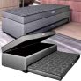 Cama Box Solteiro LightSpuma com Baú – e Cama Auxiliar 55x88x188cm Lady