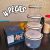 Electrolux – Kit Potes de Plástico Hermético, Redondo, Transparente/Branco, 4 unidades
