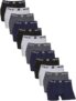 Kit 12 Cuecas Boxer Microfibra Polo Wear Tamanho:M;Cor:Sortido