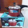 Tramontina Vancouver 20582720 Panela de Pressão com Revestimento Interno e Externo de Antiaderente Starflon Max, 20 cm e 4,5 L, Vermelho (Red Aluminium)