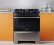 Fogão 5 Bocas Continental Preto Automático com TOPLimpaFácil e Mesa de Vidro (FC5GS) Premium