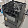 Fogão 4 Bocas Mesa de Vidro Esmaltec Preto – Acendimento Automático Caribe Glass