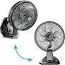 WAP FLOW TURBO Ventilador 2 em 1 Mesa e Parede 180W 50 cm 8 Pás Potente Silencioso e Econômico com 3 Velocidades 220V