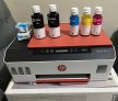 *Impressora Multifuncional HP Smart Tank 514 Original Tanque de Tinta Continua Wi-Fi Scanner. Funções: Imprimir, Copiar, Digitalizar. Cor Branco/Vermelho (3YW74A)*