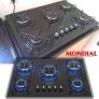 Cooktop 5 Bocas Mondial a Gás GLP Preto – CTG-02