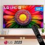 Smart TV 50″ 4K LG UHD ThinQ AI 50UR8750PSA HDR Bluetooth Alexa Google Assistente Airplay2 3 HDMI