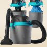 Aspirador de Pó e Água WAP 1400W GTW Compact – Preto e Turquesa