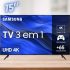 Smart TV Philips Ambilight 50″ 4K 50PUG7908/78, Google TV, Comando de Voz, Dolby Vision/Atmos, VRR/ALLM, Bluetooth