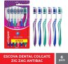 Colgate Escova De Dente Zig Zag Antibac 6 Unid Modelo: 61023926 Cor: Multicolorido