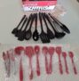 Conjunto Kit Utensílios De Cozinha Silicone Inox – Jogo de Utensilio 10 peças LUMAI (Vermelho