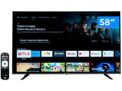 Smart TV 58” 4K DLED Rig Vizzion BR58GUA IPS – Android Wi-Fi Google Assistente 3 HDMI 2 USB