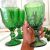 Jogo de Copos de Vidro Verde 330ml 6 Peças – Haus Empire Lace