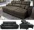 Sofá Retrátil e Reclinável Cama inBox Diamond 2,25m Tecido Suede Velusoft Café – CAMA INBOX REQ