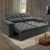 Sofá Retrátil e Reclinável Cama Inbox Compact 1,50m Tecido Suede Velusoft Cinza