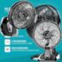 Mala de Viagem Média 65x42x26 Em Abs C/ Rodinhas 360º – EAGLE