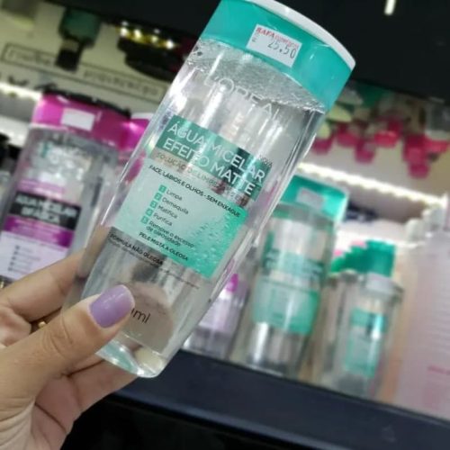 Água Micelar Efeito Matte L'oréal Paris Solução De Limpeza Facial 