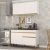 Cozinha Compacta 2 pç c/Armário e Balcão Mp3687 Veneza Gw Multimóveis Branca