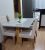 Conjunto Sala de Jantar Mesa Ville Tampo Vidro/MDF com 4 Cadeiras Venus