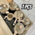 Conjunto de panelas ColorStone 4 peças de alumínio com antiaderente e tampa de vidro, Titânio, ALU8709-TI, Euro Home