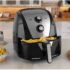 WAP Fritadeira Elétrica Air Fryer 7,1 Litros Cesto e Grelha Removíveis 1500W com Duplo Revestimento Antiaderente e Aviso Sonoro, Assa, Gratina e Frita WAP AIRFRY Mega Family 127V