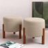 Conjunto Cabeceira Cama Casal 1,40 Com Mesa de cabeceira Quarto Luxo (Rose Linho – Branco)