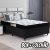 Comfort Prime cama box D20 Casal cor preto 188cm x 138cm x 50cm
