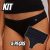 Kit Calcinha Tanga Hering Feminina – 5 Peças
