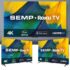 Conjunto com 3 Potes de Vidro Redondos com Tampa Plástica preta, VDR7093-PT, Euro Home