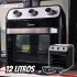 Fogão cooktop gás Chamalux 4 bocas ultra chama preto 127V/220V