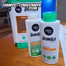 KIT S.O.S BOMBA SH+COND ANTIQUEDA 200ML, Salon Line, Branco