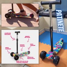 Mega Compras BV0011 patinete infantil dobrável led 70kg