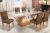 Mesa Alvorada 180 Tp Mdf Vidro canto Reto 6 Cadeiras Rufato