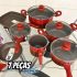 Panela de Pressão Pressure 2 Alças 5,4L Ceramic Life Antiaderente com Fundo de Indução Brinox – Preto