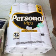 Personal Papel Higiênico Vip Folha Tripla, 32 Rolos De 20M