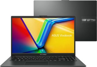 Notebook ASUS VivoBook Go 15, AMD RYZEN 5 7520U, 8GB, 512GB SSD, KeepOS, Tela 15,6″ FHD, Mixed Black – E1504FA-NJ732