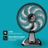 Fogão Atlas 5 Bocas preto Atenas Glass com Acendimento automático – Bivolt