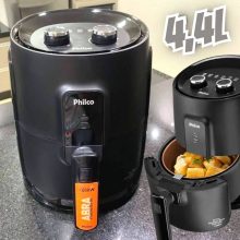 Fritadeira Air Fryer Gourmet Philco 4,4 Litros 1500w Preto Pfr15pg – 127v