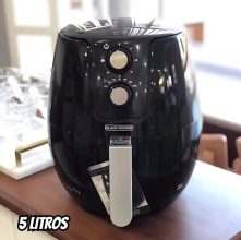 Black Decker Fritadeira, Air Fryer, com Cesto Antiaderente e Timer, Ajuste de Temperatura, 5L, 127V