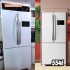 Cesto Roupas Sujas Bambu Retangular Forrado Banheiro Grande